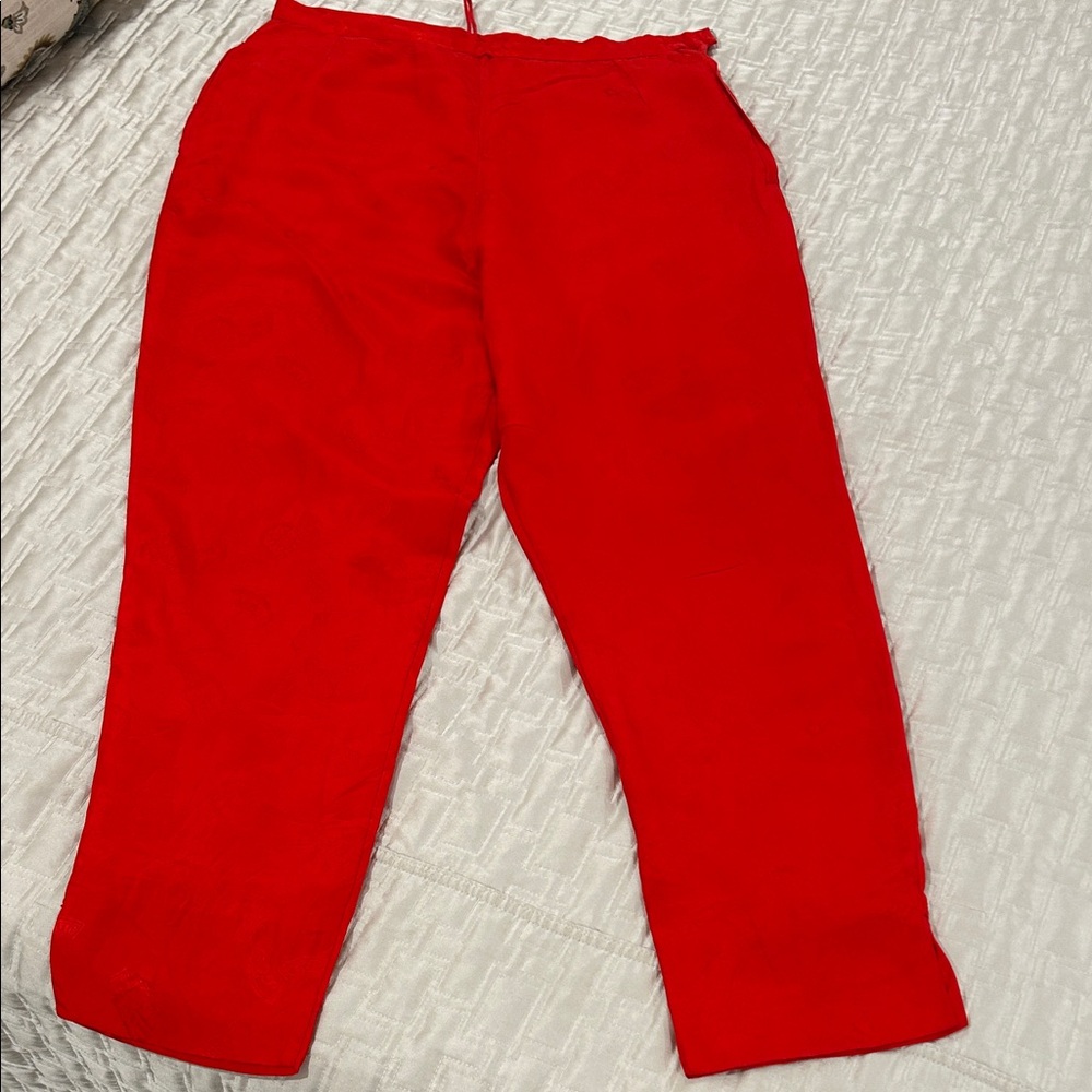 Vibrant Red Pants